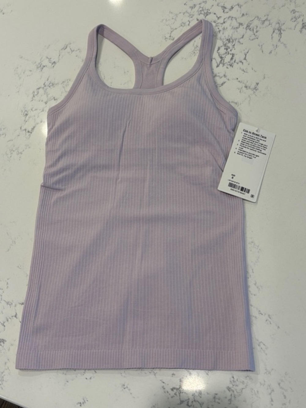 lululemon athletica Ebb to Street Ribbed Racerback Tank - Light Lavender 6